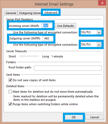 daily tactics guru-IMAP and SMTP port settings